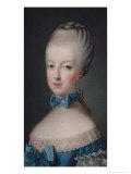 Portrait of Marie-Antoinette de Habsbourg-Lorraine after the Painting by Joseph Ducreux 1770 Giclee Print by Jean Baptiste Charpentier