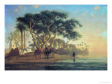 Arab Oasis, 1853 Giclee Print by Narcisse Berchere