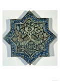 Star-Shaped Overglaze Leaf-Gilded Tile in the Style of Takht-E Solaiman, 13th-14th Century Giclee Print Star-Shaped Overglaze Leaf-Gilded Tile in the Style of Takht-E Solaiman, 13th-14th Century Giclee Print