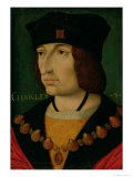 Portrait of Charles VIII King of France Giclee Print by Jean Bourdichon