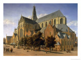 Church of St. Bavo in Haarlem, 1666 Giclee-trykk av Gerrit Adriaensz Berckheyde Church of St. Bavo in Haarlem, 1666 Giclee-trykk av Gerrit Adriaensz Berckheyde