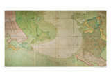 Map of New Discoveries in the North of the South Sea, East of Siberia and West of New France, 1731 Giclee Print by Guillaume Delisle