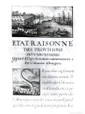 Frontispiece to "L'Etat Raisonne" Giclée-Druck von Sebastien Le Pretre de Vauban