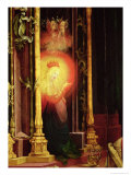 The Virgin Illuminated, Detail from the Concert of Angels from the Isenheim Altarpiece Reproduction procédé giclée par Matthias Grünewald