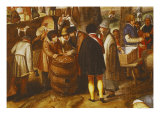 Flemish Fair, Detail of Men Playing Dice Giclée-Druck von Martin Van Cleve