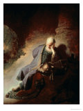 Jeremiah Mourning Over the Destruction of Jerusalem, 1630 Giclee Print by Rembrandt van Rijn 