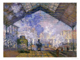 The Gare St. Lazare, 1877 Giclee Print by Claude Monet