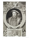 Henry VIII, after a Painting in the Royal Gallery at Kensington Reproduction procédé giclée par George Vertue