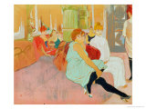 In the Salon at the Rue des Moulins, 1894 Lámina giclée por Henri de Toulouse-Lautrec In the Salon at the Rue des Moulins, 1894 Lámina giclée por Henri de Toulouse-Lautrec