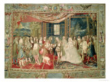 The Meeting of Philip IV of Spain and Louis XIV on the Island of Pheasants Giclee Print by Charles Le Brun