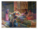 Interior of a Harem, circa 1865 Giclee Print by Leon-Auguste-Adolphe Belly
