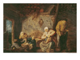 The Toilet Giclée-Druck von Adriaen Jansz. Van Ostade