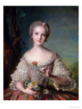 Portrait of Madame Louise de France at Fontevrault, 1748 Reproduction procédé giclée par Jean-Marc Nattier