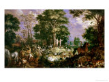 Garden of Eden Giclee Print by Roelandt Jacobsz. Savery