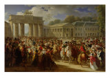 Entry of Napoleon I into Berlin, 27th October 1806, 1810 Giclee Print by Charles Meynier