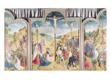 Triptych of the Crucifixion reproduction procédé giclée par Joos van Gent