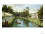 The Water Gardens of Chiswick House Giclee Print by Peter Rysbrack