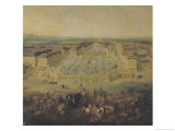 The Chateau de Versailles and the Place D'Armes, 1722 Giclee Print by Pierre-Denis Martin