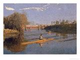 Max Schmitt in a Single Scull, 1871 Giclee Print by Thomas Cowperthwait Eakins