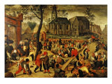 Jeux d'enfants Reproduction procédé giclée par Martin Van Cleve