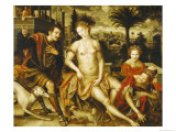 David and Bathsheba, 1562 Giclee Print by Jan Metsys