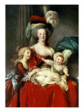 Marie-Antoinette and Her Four Children, 1787 Giclee Print by Elisabeth Louise Vigee-LeBrun