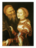 The Courtesan and the Old Man, circa 1530 Giclee Print by Lucas Cranach the Elder