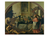 St. Charles Borromeo Visiting the Plague Victims in Milan in 1576 Giclee Print by Karel Skreta