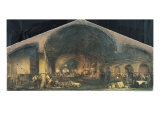 Interior of the Forge at Fourchambault Giclee Print by Ignace Francois Bonhomme