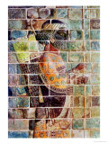 Detail of an Archer from a Frieze, from the Palace of Darius the Great at Susa Lámina giclée