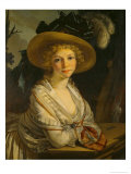 Portrait d'une jeune femme reproduction procédé giclée par Pierre-Paul Prud'hon