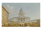 View of the Church of St. Genevieve, the Pantheon, 18th-19th Century Giclee Print by Victor Jean Nicolle