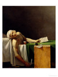 The Death of Marat, after the Original by Jacques-Louis David Giclee Print by Jerome Martin Langlois