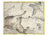 Constellation of Pegasus, Plate 25 from "Atlas Coelestis", by John Flamsteed, Published in 1729 reproduction procédé giclée par Sir James Thornhill
