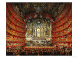 Concert Given by Cardinal de La Rochefoucauld at the Argentina Theatre in Rome Giclée-Druck von Giovanni Paolo Pannini
