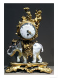 Desk Clock Giclee Print by Crosnier Du Roy 