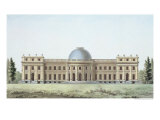 Royal Palace at Laeken, View from the Park, Published 1827 Giclee Print by Pierre Jacques Goetghebuer