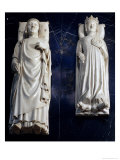 Effigies of Charles V the Wise and His Wife, circa 1364 reproduction procédé giclée par Andre Beauneveu