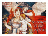 Subscribe to Hasten Peace by Victory, Poster for the Third Loan of the National Defence, 1917 Giclée-tryk af Albert Besnard