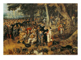 Allegory of the Truce of 1609 Between the Netherlands and Spain, Detail of Musicians on the Right Giclée-Druck von Adriaen Pietersz van de Venne