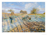 White Frost, 1873 Giclee Print by Camille Pissarro