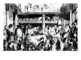 The Eve of Departure to America - German Emigrants Departing for U.S.A, 1850 Giclee Print by Édouard Riou