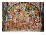 The Calling of the Chosen to Heaven Giclée-tryk af Luca Signorelli