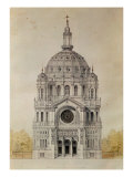 West Facade of the Church of St. Augustin, Paris, Built 1860-71 Giclee Print by Victor Baltard
