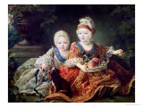 Louis de France Duc de Berry and Louis de France Comte de Provence Giclee Print by Francois Hubert Drouais Louis de France Duc de Berry and Louis de France Comte de Provence Giclee Print by Francois Hubert Drouais