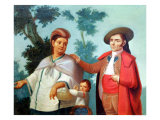 A Spaniard and His Mexican Indian Wife, Illustration of Mixed Race Marriages in Mexico Giclee Print