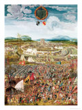 Alesia Besieged by Julius Caesar Reproduction procédé giclée par Melchior Feselen
