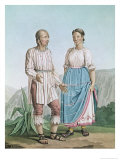 Costumes of the Indians of Michouacan Giclee Print by Pierre Antoine Marchais