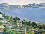 L'Estaque, View of the Bay of Marseilles, circa 1878-79 Giclee Print by Paul Cézanne