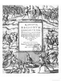 Bartholome de Las Casas Condemning the Cruel Treatment of the Indians by the Conquistadors Giclée-Druck von Theodor de Bry